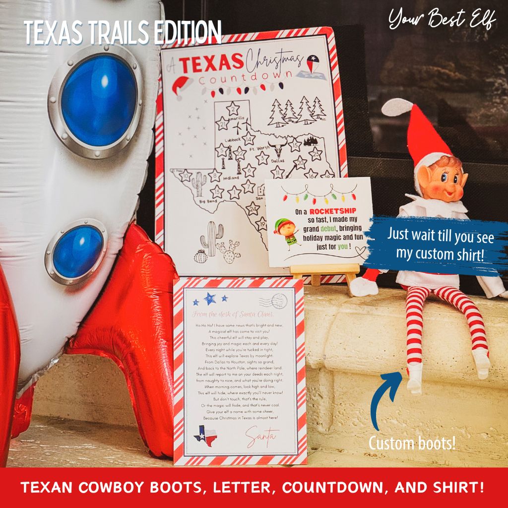 Introducing our Texas Themed Elf Kit: A New Way to Make Merry Memories