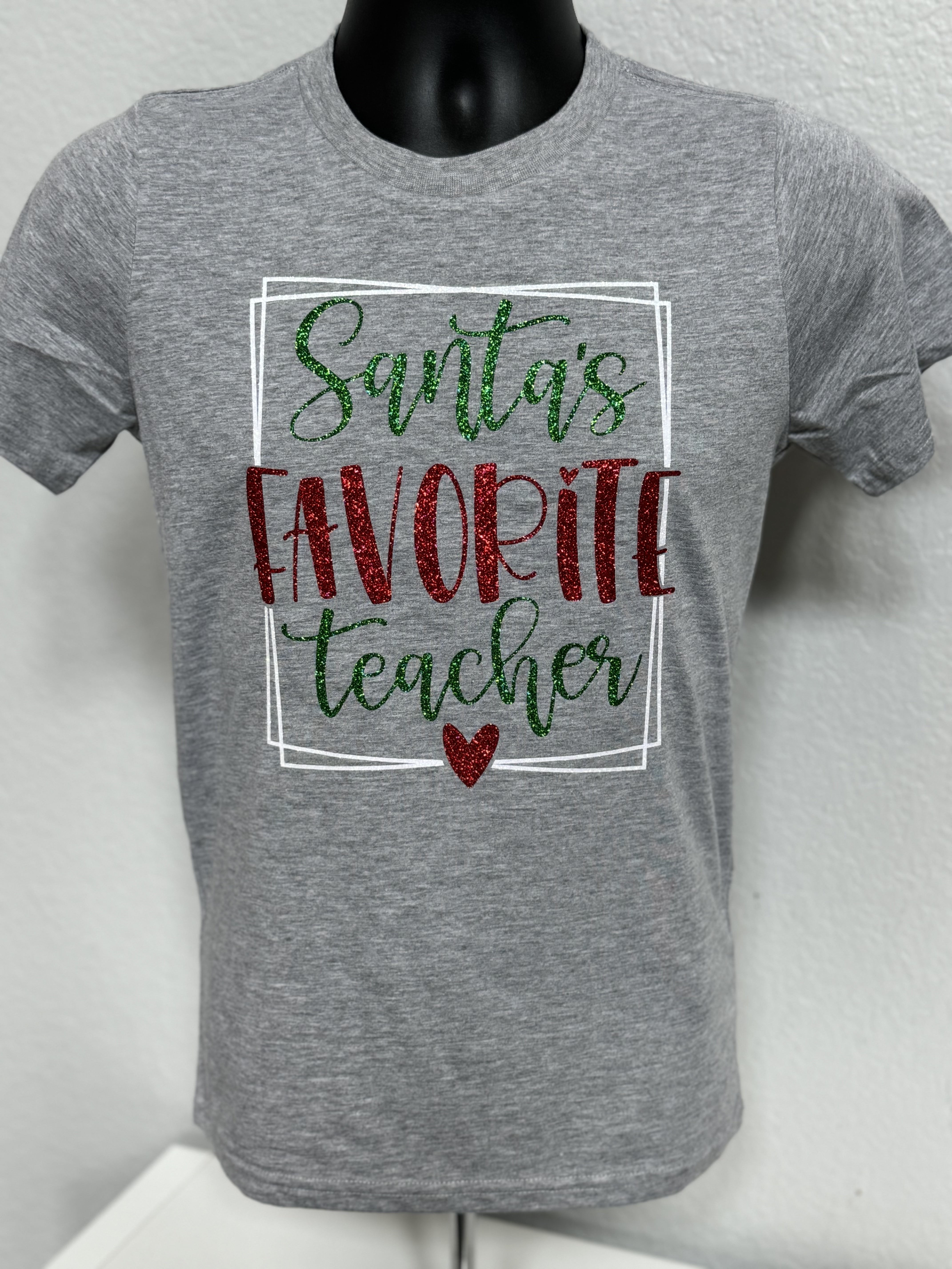 Santas Favorite Teacher Principal Assistant Coach | Christmas Holiday T-Shirt