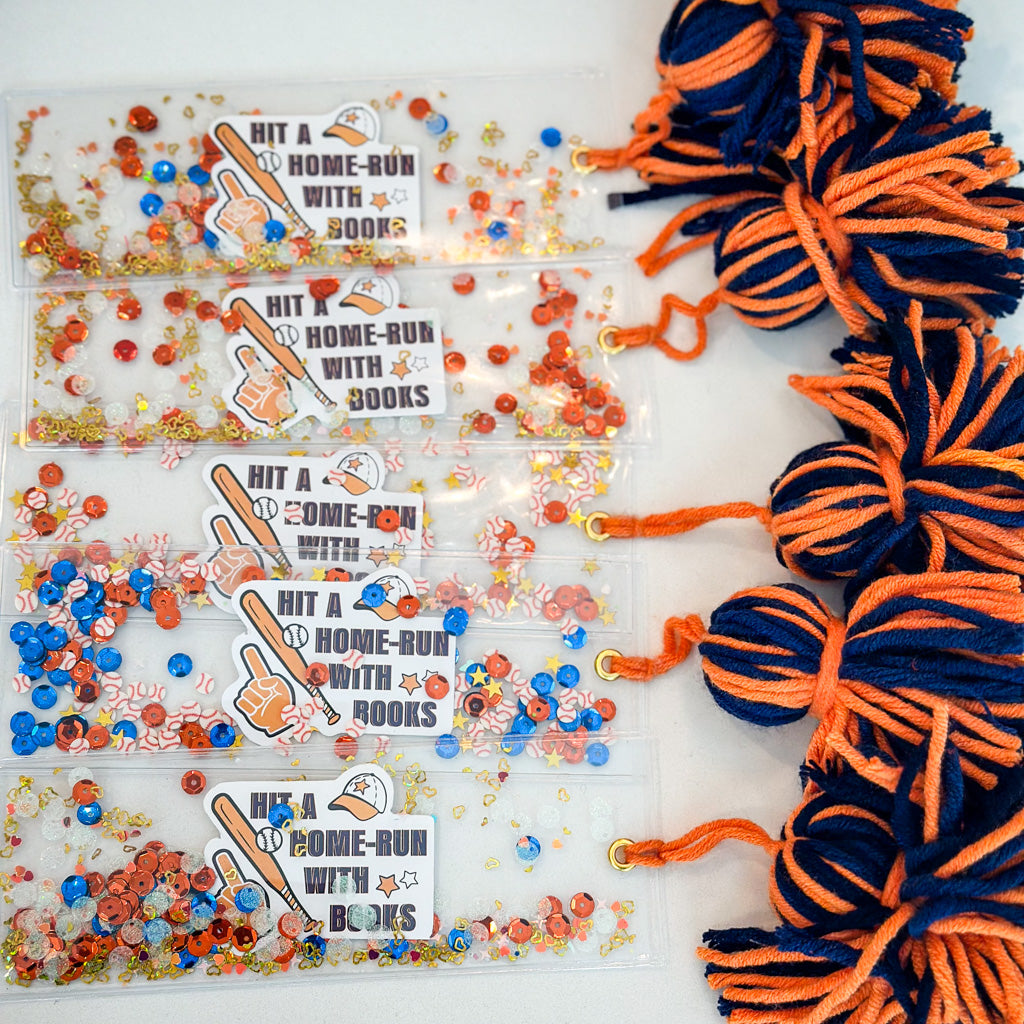 Baseball Glitter Bookmark for Home Run Readers! | A Grand Slam for Book Lovers