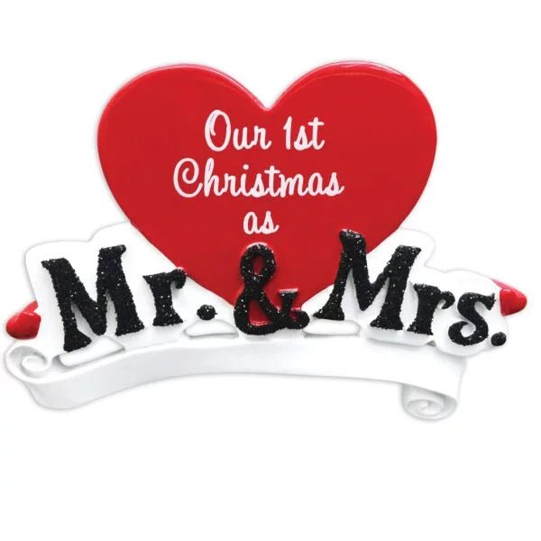 Mr and Mrs Ornament | First Christmas - Your Best Elf